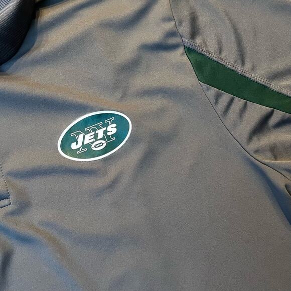 NFL Team Apparel Men's LG New York Jets TX3 Cool Polo Shirt - Picture 2 of 4